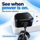 AMEEGO 20W USB-C Mains Charger with Built-in Cable for USB-C Phone or Nintendo Switch 