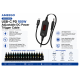 AMEEGO USB-C PD to DC Power Cable 100W – 5.5 x 2.5mm Adjustable DC Power Trigger Cables with 34 Universal DC Adapter Tips 