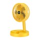 Portable Adjustable Height Air Cooler Fan USB Rechargeable Foldable Telescopic Table Desk Mini Fan with Phone Holder