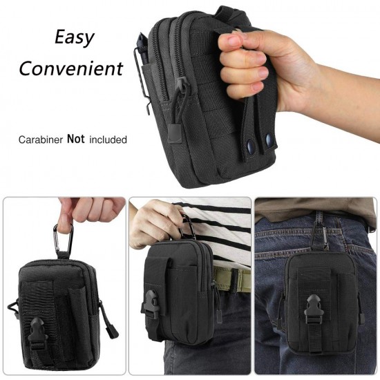 Waterproof Nylon Multi Purpose Tactical Military Army Duty Belt Waist Bag 