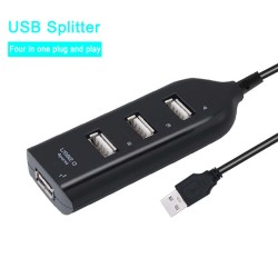 4 Ports Multi USB  Splitter 2.0 USB Hub Adapter for PC Mac Desktop Computer