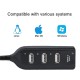 4 Ports Multi USB  Splitter 2.0 USB Hub Adapter for PC Mac Desktop Computer