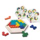 Wooden Hexagon Puzzle for Kid Adults -Multi Colour 