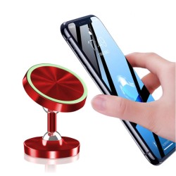 Luminous Metal Alloy Magnetic Rotatable Cellphone Car Mount Dashboard Phone Holder