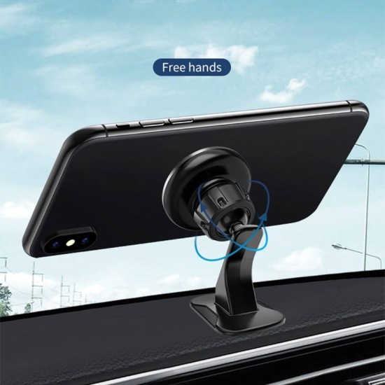 Dashboard 360 Degree Mobile Phone Automatic Magnetic Car Holder