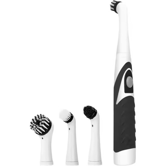 All-Purpose Cordless Sonic Electric Cleaning Brush with 4 Interchangeable Heads