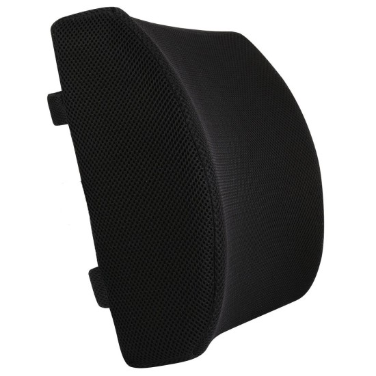 Adjustable 3D Mesh Memory Foam Back Support Cushion Office Chair and Car Seat Cushion Lumbar Support Back Pillow