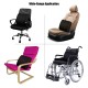 Adjustable 3D Mesh Memory Foam Back Support Cushion Office Chair and Car Seat Cushion Lumbar Support Back Pillow