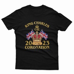 King Charles III Coronation 2023 Celebration T-Shirt Kings Keepsake Souvenir 2023 Gift