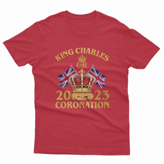 King Charles III Coronation 2023 Celebration T-Shirt Kings Keepsake Souvenir 2023 Gift