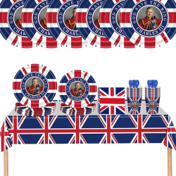 King Charles III Coronation  Party Pack 8 in 1 pack