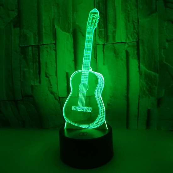 3D LED Illusion Night Light  Lamp with Remote - 16 Colours