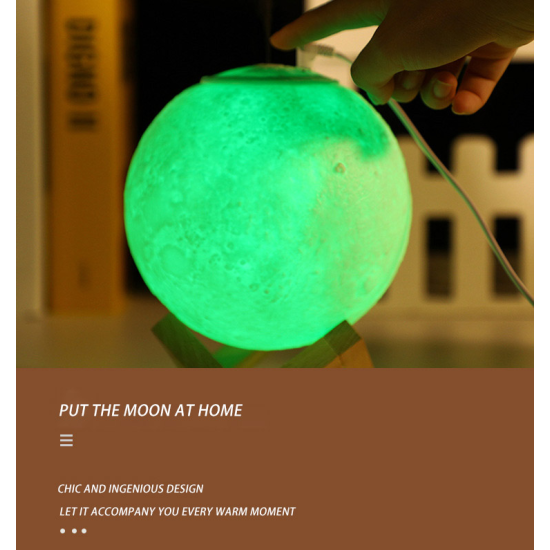 3D Print Moon Light Humidifier and Essential Oil Diffuser
