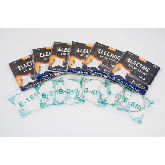 Electric Guitar Strings - Nickel Plated 6 String Set