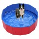Red Foldable Dog Pet Bath Swimming Pool for Dogs Cats and Kids 80*30CM