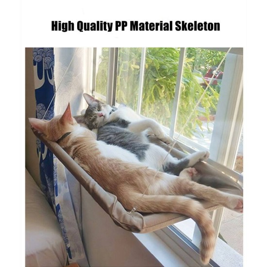 Window Seat Mounted Cat Hammock Bed 