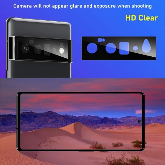 3D Silk Print Full Cover Lens Protector for Google Pixel 6/6Pro/6A/7/7Pro/8/8A/8Pro/9/9Pro/9XL/FOLD