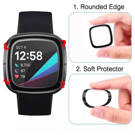 3D Curved Protector for Fitbit Versa 4 