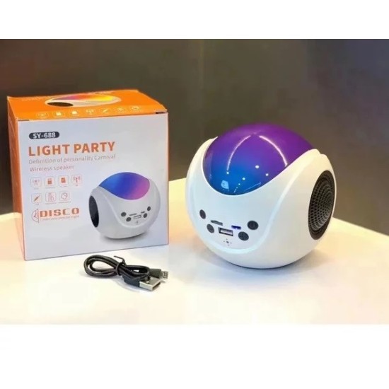 Bluetooth Speaker LED Light Wireless Speaker Light Party Disco Rechargeable