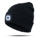 USB Rechargeable LED Light Hat Hands Free Flashlight Cap LED Beanies Knit Hat Keep Warm In Winter For Climbing Fishing Outdoor 