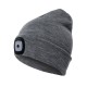 USB Rechargeable LED Light Hat Hands Free Flashlight Cap LED Beanies Knit Hat Keep Warm In Winter For Climbing Fishing Outdoor 