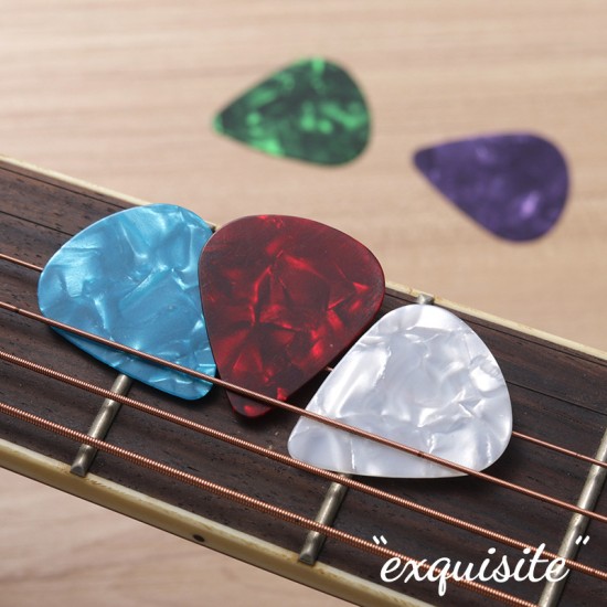 Celluloid Guitar Picks/Plectrums 0.46 0.71 0.96mm Music Picks (30 Pack)