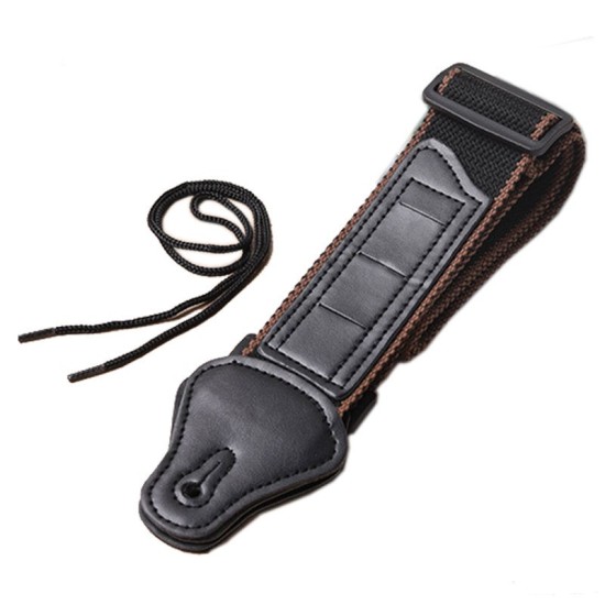 Guitar Strap with 3 Pick Holders for Electric/Acoustic Guitar (Cotton Strap)