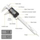 6'' Stainless Steel Vernier Caliper Large LCD Screen Electronic Digital Caliper 6 inch 150mm