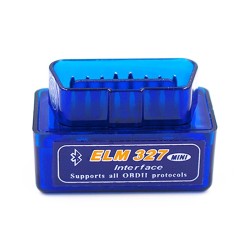 Bluetooth Elm-327 OBDII Mini Adapter Auto Diagnostic Tool V1.5, V2.1