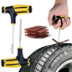 Car Motorcycle Tyre Repair Kit Set (1x file tool. 1x needle tool. 1x rubber solution. 5x repair strips)