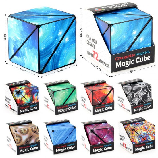 72 Shape Magnetic Fidget 3D Magic Puzzle Cube Toy