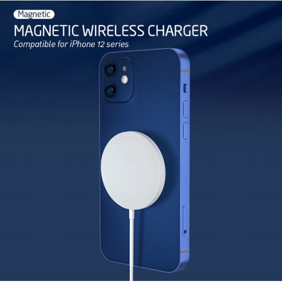 15W Magnetic Qi Wireless Charger Pad (Magnet Safe) Silver