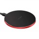 15W Round Aluminum Desktop Fast Wireless Charger with LED Light  (Type-C Port)