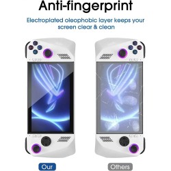 2pcs Handheld Console Screen Protector Tempered Glass for ASUS ROG Ally (2023) 