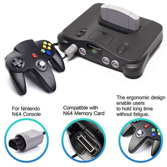 Wired Game Controller for Nintendo N64 (Console plug)