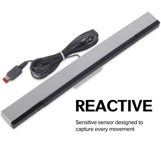 Wired Infrared Sensor Bar for Nintendo Wii and Wii U Console