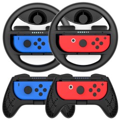 4-Piece Set Hand Grip Steering Wheel for Nintendo Switch Controller