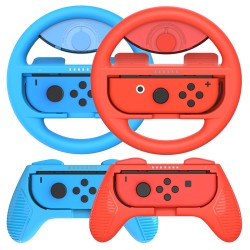 4-Piece Set Hand Grip Steering Wheel for Nintendo Switch Controller