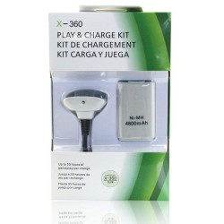 4800 mAh Rechargeable Battery Pack with Charging Cable for Xbox 360 Controller  