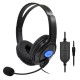 Wired 3.5mm Gaming Headset with Microphone for PS4/PS5/X-One/ PC