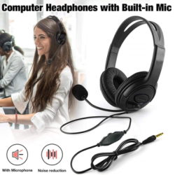 Wired 3.5mm Gaming Headset with Microphone for PS4/PS5/X-One/ PC