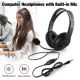 Wired 3.5mm Gaming Headset with Microphone for PS4/PS5/X-One/ PC