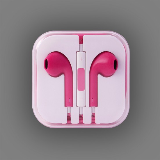 3.5mm Wired Stereo Earphones with Mic for iPhone - 8 Colours 