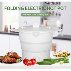 Folding Silicone Hotpot Electric Multi-Function Cooker 