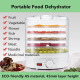 Electric Food Dehydrator 350w with 5 Removable Trays for Healthy & Natural Snacks