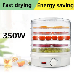 Electric Food Dehydrator 350w with 5 Removable Trays for Healthy & Natural Snacks
