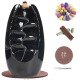 Ceramic Smoke Waterfall Holder Backflow Incense Burner for Home Desk Decor Office