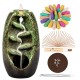 Ceramic Smoke Waterfall Holder Backflow Incense Burner for Home Desk Decor Office