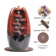 Ceramic Smoke Waterfall Holder Backflow Incense Burner for Home Desk Decor Office