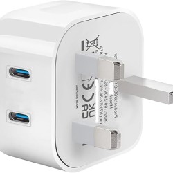 Dual PD 20W USB-C + USB-C Fast Charging Plug